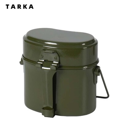 TARKA Camping Lunch Box Armijos valgyklos puodukas iškylai kelionei Vandens puodelis dubuo lauke maisto gaminimo indų rinkinys stovyklavimo reikmenys