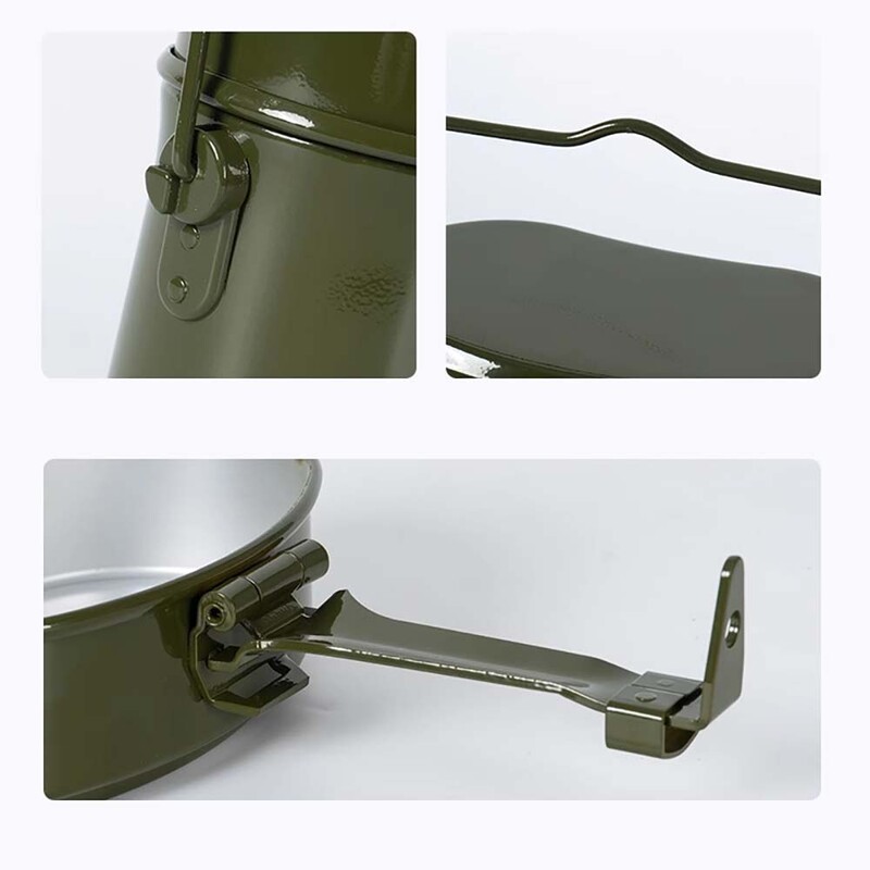 TARKA cutie de prânz pentru camping, cantină pentru armată, oală pentru picnic, călătorie, ceașcă cu apă, castron, set de vase de gătit în aer liber, consumabile pentru camping