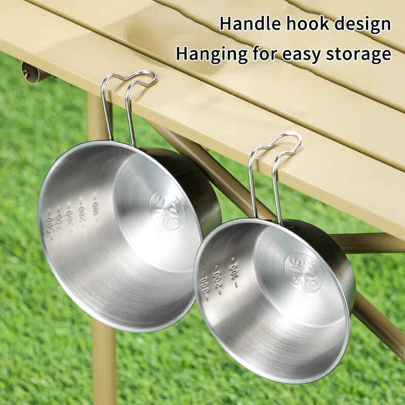 300/500 ml Sierra Cup āra nerūsējošā tērauda Sierra kafijas tase piknika galda piederumi Pārnēsājami bārbekjū pārgājieni kempinga tējas tase