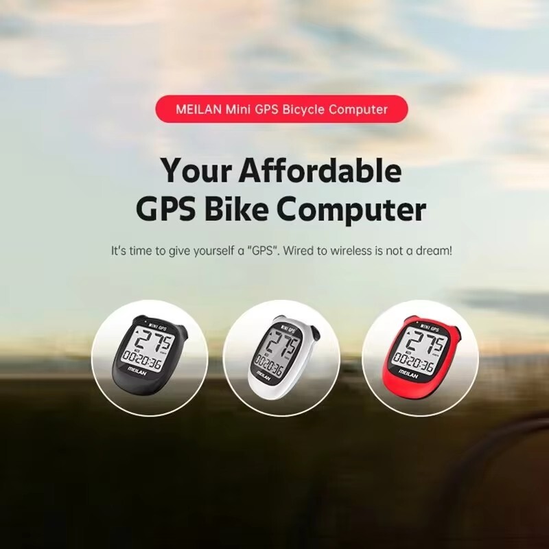 MEILAN M3 Mini GPS računalo za bicikle Bežični biciklistički odometar Brzinomjer i vodootporni biciklistički LCD pozadinsko osvjetljenje i višestruke funkcije