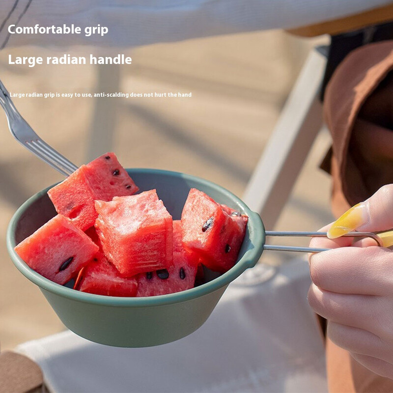 300 ml nerūsējošā tērauda Sierra Bowl Camp dzeramā krūzes Pārnēsājamas āra kafijas tases Piknika galda piederumi ar uzglabāšanas maisiņu