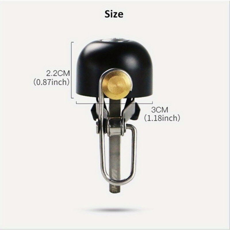 1 gab. Klasisks velosipēda zvans velosipēda gredzena zvanam ar skaļiem skaņas zvaniem šosejas kalnu velosipēdu stūrei pieaugušajiem