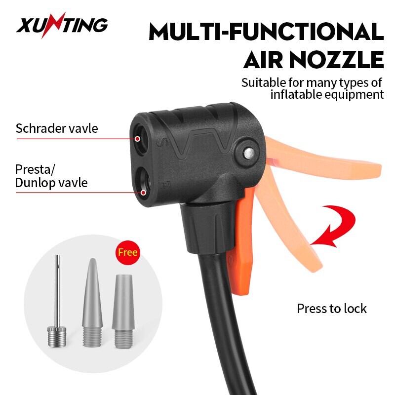 Xunting pumpa za bicikl prijenosna mini biciklistička ručna zračna pumpa visokotlačna lopta MTB cestovni bicikl pumpa za napuhavanje guma Schrader Presta ventil