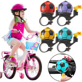 Velosipēda zvans skaļi karikatūra Futbola alumīnija sakausējuma virsma + PVC plastmasas bērnu velosipēda drošības futbola zvana gredzens raga stūre