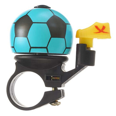 Velosipēda zvans skaļi karikatūra Futbola alumīnija sakausējuma virsma + PVC plastmasas bērnu velosipēda drošības futbola zvana gredzens raga stūre