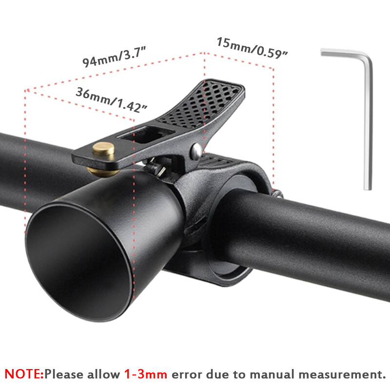 Sonerie de bicicletă cu decibeli mari Alarma portabilă de avertizare pentru ciclism Drum de munte pentru ghidon de bicicletă Alarma impermeabilă pentru ciclism