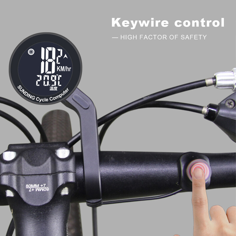 GPS Računalo za bicikle Vodootporni biciklistički brzinomjer Višenamjenski LCD zaslon Mjerač brzine brdskog bicikla Odometar Štoperica