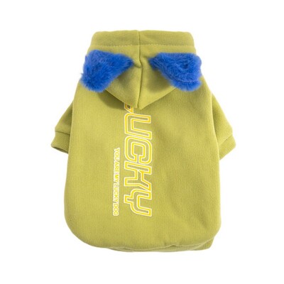 Modna majica s kapuljačom za pse s printom slova Topla mekana majica s kapuljačom za kućne ljubimce Pamuk/poliester Udoban kombinezon za štene za pse i mačke