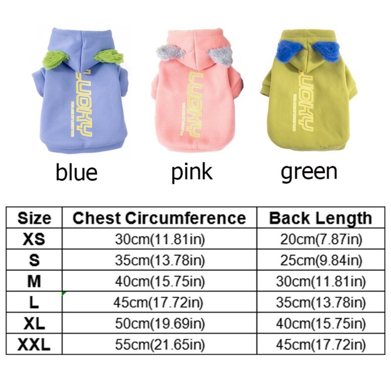 Modna majica s kapuljačom za pse s printom slova Topla mekana majica s kapuljačom za kućne ljubimce Pamuk/poliester Udoban kombinezon za štene za pse i mačke