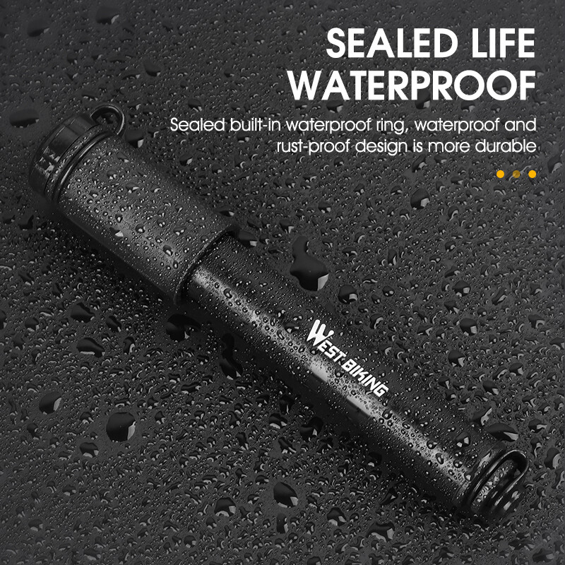 WEST BIKING Mini Bike Pump 100PSI Schrader Presta Valve MTB šosejas riteņbraukšanas sūknis alumīnija sakausējuma velosipēda rokas gaisa sūknis riepu piepūšanai