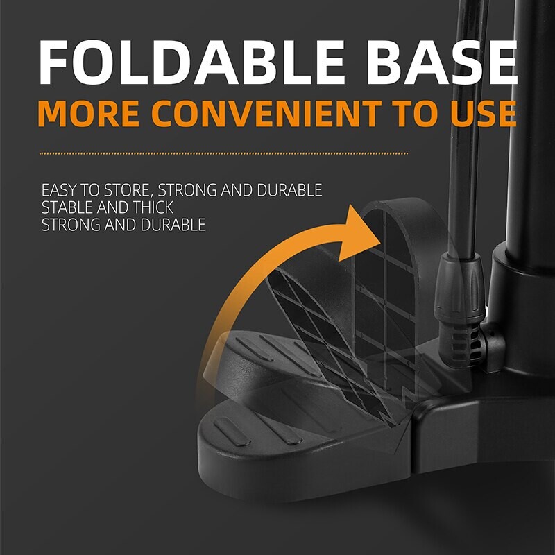 WEST BIKING Велосипедна помпа 160PSI Преносима велосипедна помпа от неръждаема стомана Schrader Presta Valve Inflator Планински шосеен велосипед Аксесоари