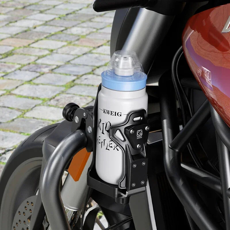 Motociklam regulējams zādzību krūzes turētājs Nozagšanas drošs ūdens kauss riteņbraukšanas krūzes stiprinājuma mobilais turētājs kalnu velosipēda pret pudeļu turētājs