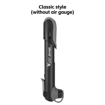 WEST BIKING Преносима велосипедна помпа с манометър Ръчна помпа за въздух за гуми за MTB шосеен велосипед Автомобилен скутер Schrader Presta Valve AV FV