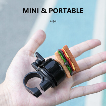 Bicycle Hamburger Mini Small Bell Road Bicycle Bell Παιδικό κράμα αλουμινίου Bell Εξοπλισμός ποδηλασίας