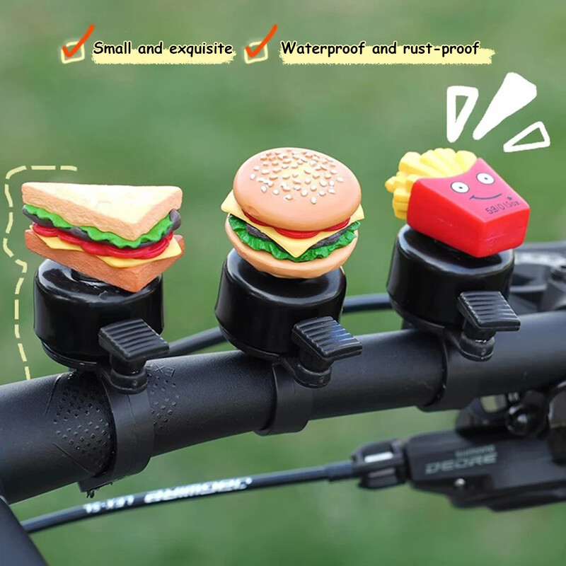 Bērni Hamburgas velosipēda zvans bērniem Mini jauks riteņbraukšanas riņķa trauksmes brīdinājums sporta stūres raga zvans velosipēda piederumi