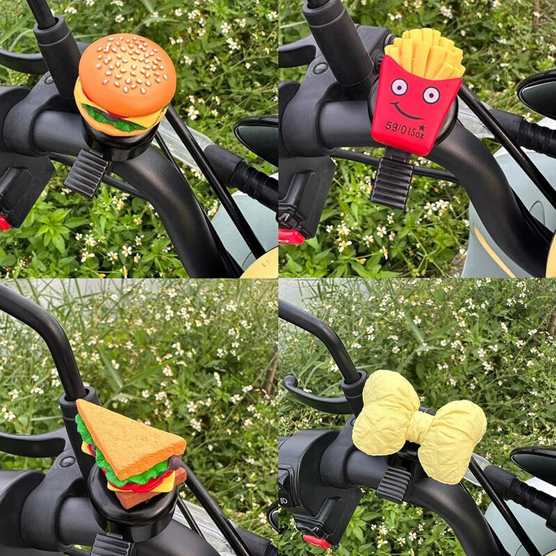 Bērni Hamburgas velosipēda zvans bērniem Mini jauks riteņbraukšanas riņķa trauksmes brīdinājums sporta stūres raga zvans velosipēda piederumi