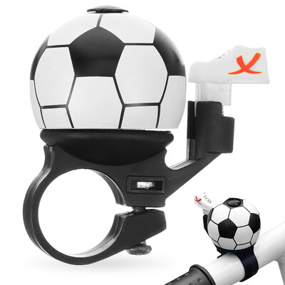 Kalnu ceļu velosipēda zvans skaļš mini multfilma futbols riteņbraukšana MTB zvana gredzens drošība futbols zvana gredzens rags riteņbraukšanas stūre