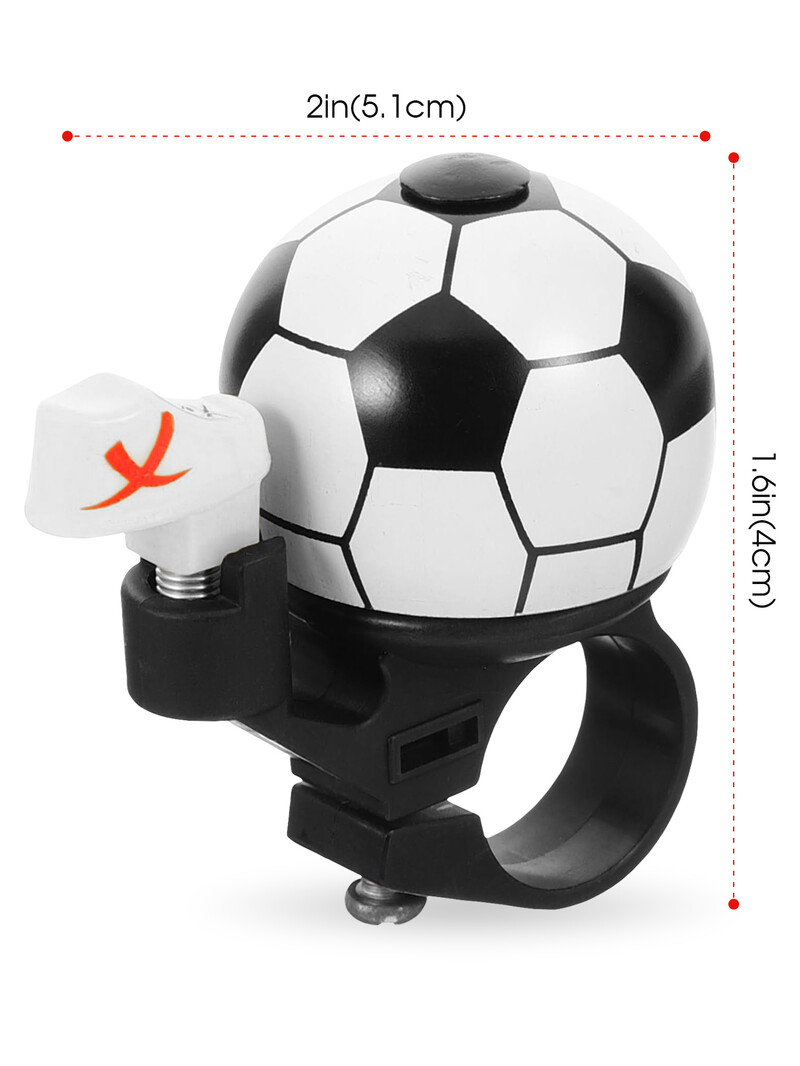 Kalnu ceļu velosipēda zvans skaļš mini multfilma futbols riteņbraukšana MTB zvana gredzens drošība futbols zvana gredzens rags riteņbraukšanas stūre