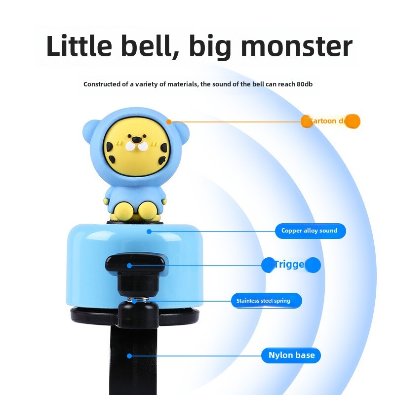 Velosipēdu zvani Kalnu šosejas velosipēdi Universālie karikatūra Auto Zvani Motorolleri Vara zvani Velosipēdu izjādes aprīkojuma piederumi