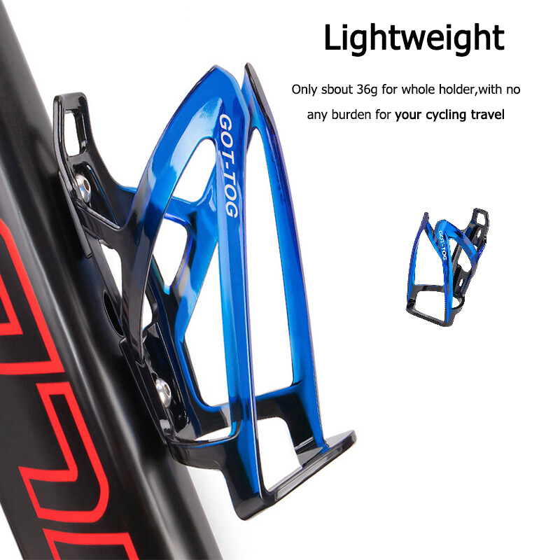 Държач за бутилка за вода за велосипед Цветен градиент Клетки за бутилка за колоездене Планински път Поставка за колба за велосипед Поставка Аксесоари за MTB велосипед