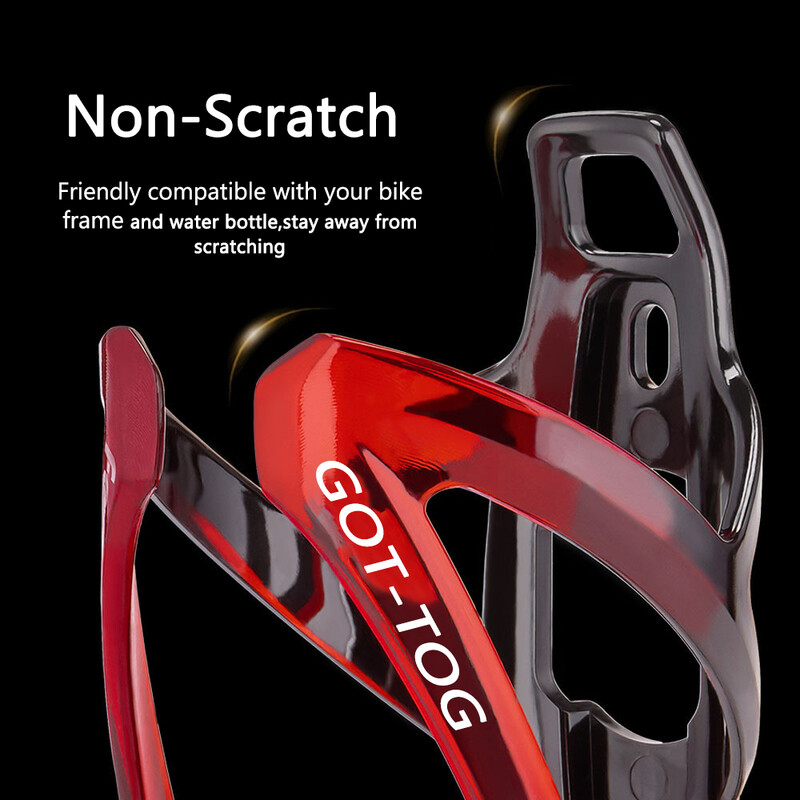 Държач за бутилка за вода за велосипед Цветен градиент Клетки за бутилка за колоездене Планински път Поставка за колба за велосипед Поставка Аксесоари за MTB велосипед