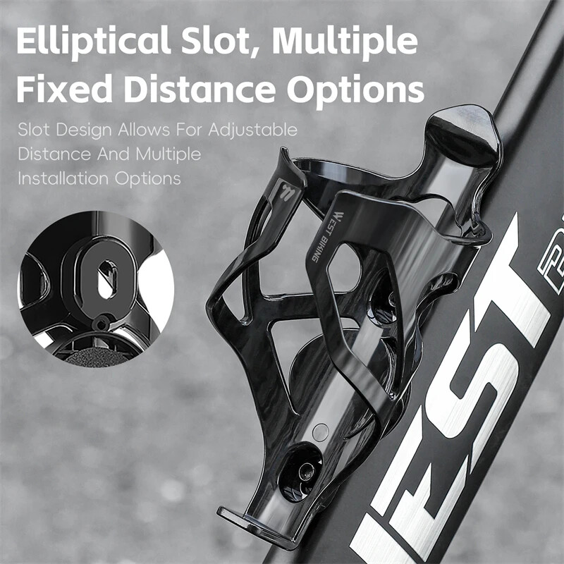 WEST BIKING Лек държач за бутилка за велосипед Адаптивна клетка за бутилка със скрит GPS Airtag Съхранение за MTB аксесоари за шосейни велосипеди