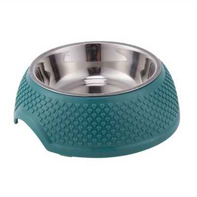 Posuda za hranjenje kućnih ljubimaca od nehrđajućeg čelika Neklizajuće, izdržljivo posuđe za kućne ljubimce Perivo jelo za vodu za pseću hranu Zdjele za mačke s uzorkom u obliku srca
