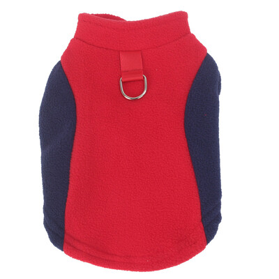 Flīsa suņu veste kapuces Ziemas mazs, vidējs suņu mēteļa jaka franču buldogam Chiwawa mājdzīvnieku džemperis Apģērbs ar D gredzenu XXL