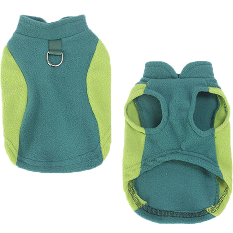 Flīsa suņu veste kapuces Ziemas mazs, vidējs suņu mēteļa jaka franču buldogam Chiwawa mājdzīvnieku džemperis Apģērbs ar D gredzenu XXL