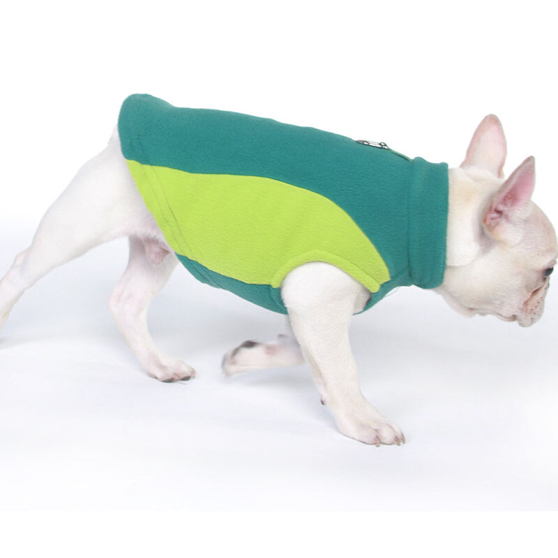 Flīsa suņu veste kapuces Ziemas mazs, vidējs suņu mēteļa jaka franču buldogam Chiwawa mājdzīvnieku džemperis Apģērbs ar D gredzenu XXL