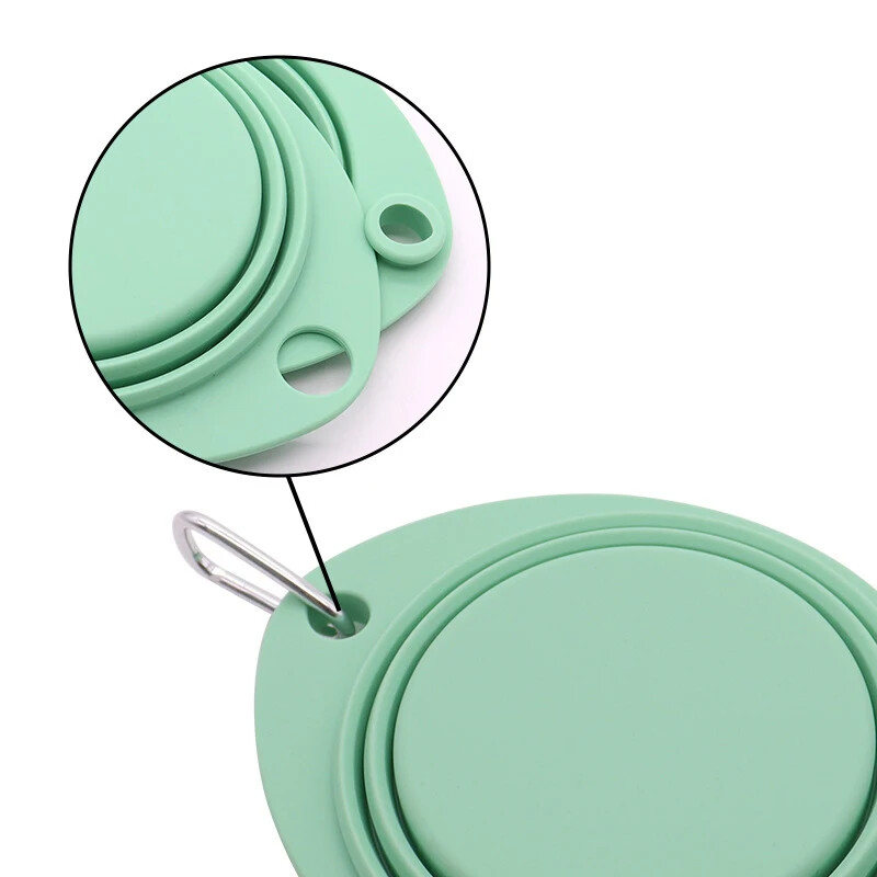 Sklopiva zdjelica za pse Silikonska dvostruka sklopiva posuda za hranu za pse, voda za vanjsko piće za kućne ljubimce, hranilica za pse