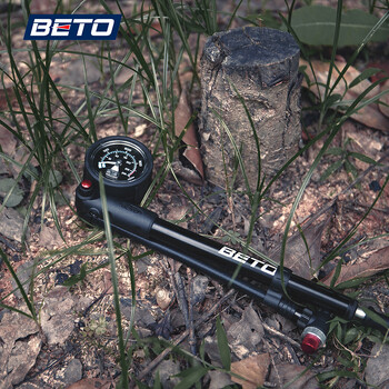 Beto Shock Pump MTB Fork / Rear Suspension Pump for Bicycle 400 PSI Hose Air Bicycle Χειροκίνητη αντλία με μανόμετρο φουσκωτού ποδηλάτου