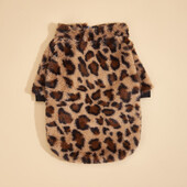 Odjeća za kućne ljubimce za pse, mačke, štene, majica bez rukava, šareni leopard, mutni kaput, trenirka, odjeća za pse za male srednje pse za jesen i zimu