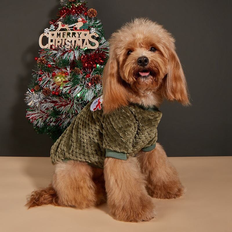 W40 Дрехи за кучета зима нова Коледа Дядо Коледа снежен човек лос котка малко средно голямо куче дрехи за домашни любимци дрехи за домашни любимци