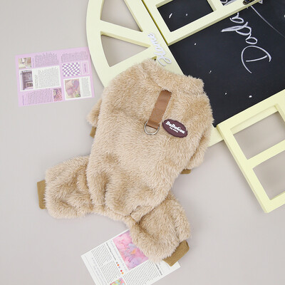 Jesen Zima Kostim za pse za male srednje pse Mačji flis Topla, mekana udobna odjeća za štene Francuski buldog Šnaucer Mops Kombinezon