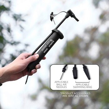 WEST BIKING MTB Bicycle Pump 80 PSI Bike Pump Inflator ελαστικών με βαλβίδα Schrader Αντλία δαπέδου Αξεσουάρ ποδηλασίας