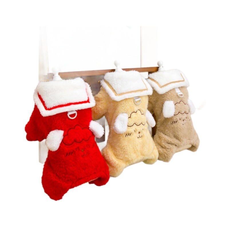 Rudens un ziemas siltie četrkājaino mājdzīvnieku drēbes mazo suņu teddy bichon suņu drēbes