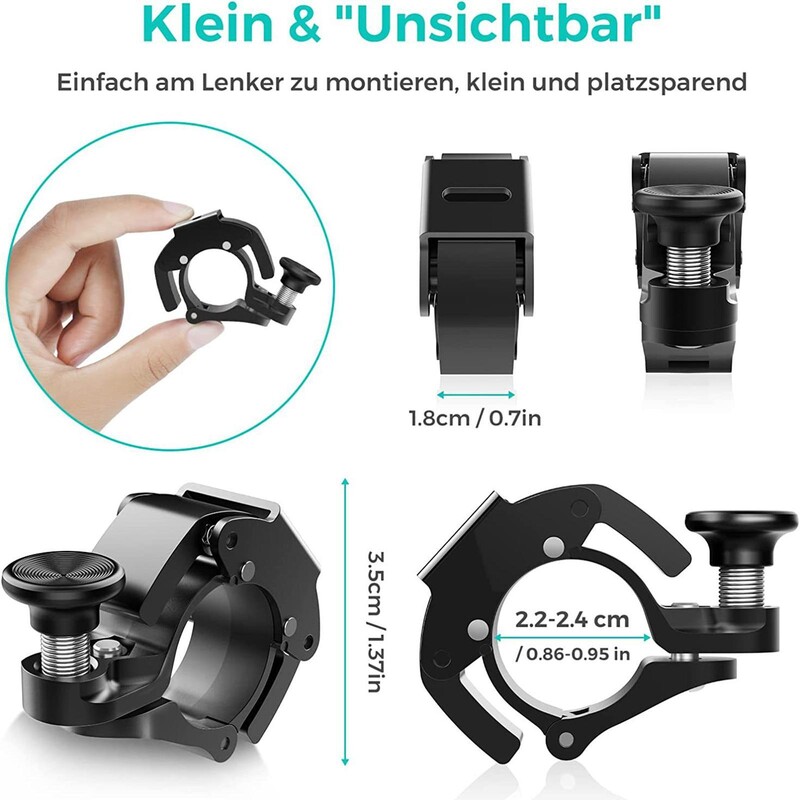 Zvono za bicikle na otvorenom Praktično zvono za bicikle otporno na habanje za dijelove za vožnju