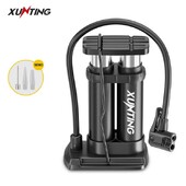 Xunting augstspiediena pēdas pedāļa gaisa mini supersūknis ar dubultcilindru MTB šosejas velosipēdu velosipēda automašīnas piepūšanas piederumi