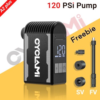 CYCLAMI A2S 120 PSI Mini Electric Pump Φορητό ποδήλατο Cordless Air Inflator Presta Schrader Valve FV AV Cycling MTB Road Bike