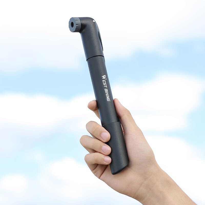 WEST BIKING Mini pompă pentru bicicletă 120PSI portabilă Schrader/Supapă Presta Pompă de aer pentru anvelope pentru bicicletă Umflator manual MTB Accesorii pentru bicicletă de drum