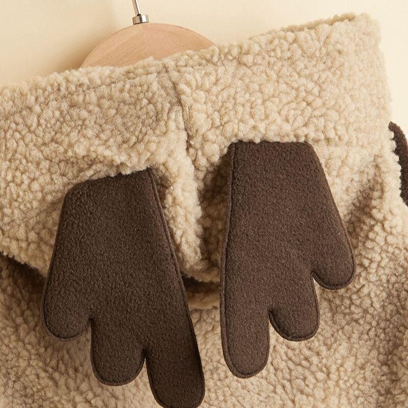 W16 Ziemassvētki Helovīns mājdzīvnieku transformācijas uzvalks aļņa rags samta brūns silti ērts Bichon Chihuahua Bulldog apģērbu mopsis