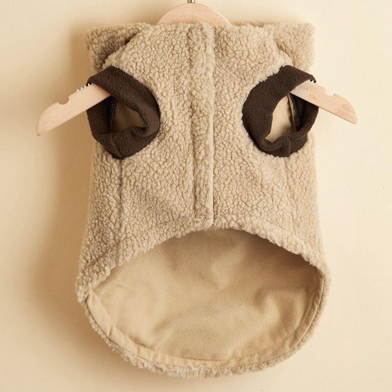 W16 Ziemassvētki Helovīns mājdzīvnieku transformācijas uzvalks aļņa rags samta brūns silti ērts Bichon Chihuahua Bulldog apģērbu mopsis