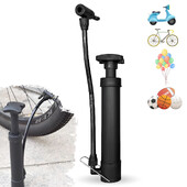 Велосипедна въздушна помпа Ръчна надувателна помпа с манометър Високо налягане 120 PSI Велосипедна подова помпа Schrader Valve Балонна помпа за футболни гуми