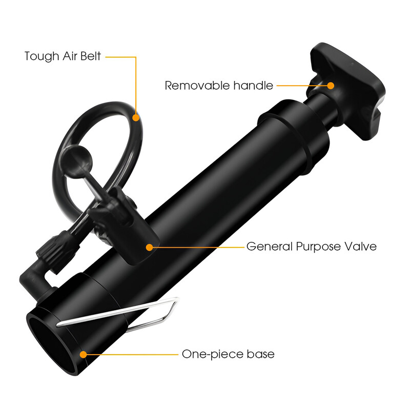 Велосипедна въздушна помпа Ръчна надувателна помпа с манометър Високо налягане 120 PSI Велосипедна подова помпа Schrader Valve Балонна помпа за футболни гуми