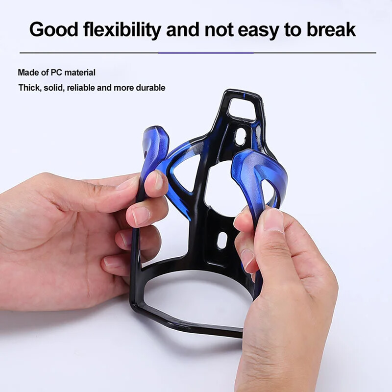 Държач за бутилка за вода за велосипед Цветни градиентни клетки за бутилки Молдинг от една част Поставка Колоездене Скоба за чайник MTB Оборудване за велосипеди