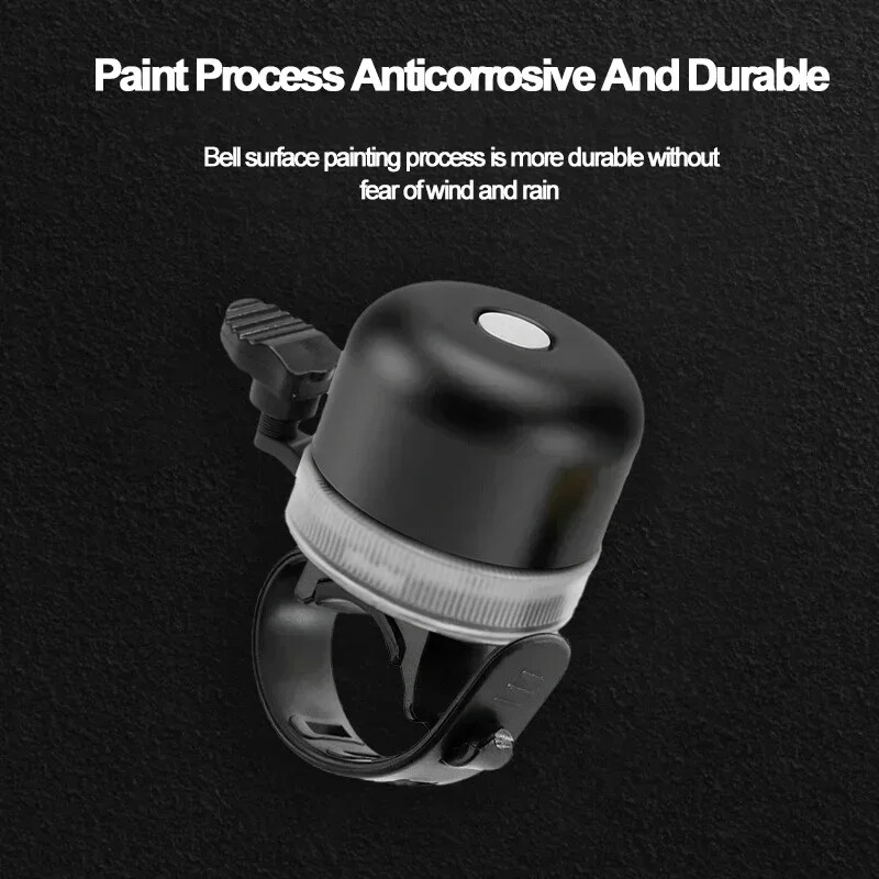 Zvono za bicikl sa svjetlom 120DB USB punjiva svjetiljka za trubu za bicikle 3 načina rada Sklopiva biciklistička svjetiljka za e-bicikl Dodatna oprema za vožnju