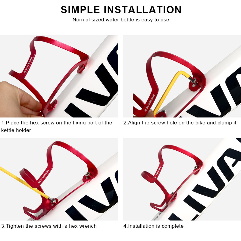 Velosipēdu pudeļu būri Alumīnija sakausējuma viegls velopudeļu turētājs āra sporta izjādes Dzērienu tējkannas plaukts riteņbraukšanas piederumi