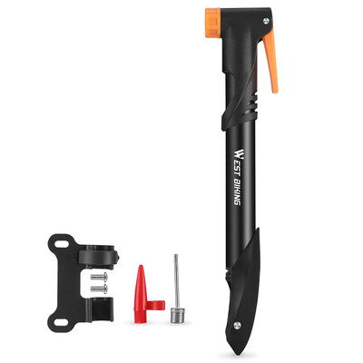 Daudzfunkcionāls rokas sūknis, alumīnija sakausējums, rokas riepu gaisa piepūšana, 360 grādos rotējoša galviņa 120 PSI riepu piepūšanas ierīce, riteņbraukšanas piederumi