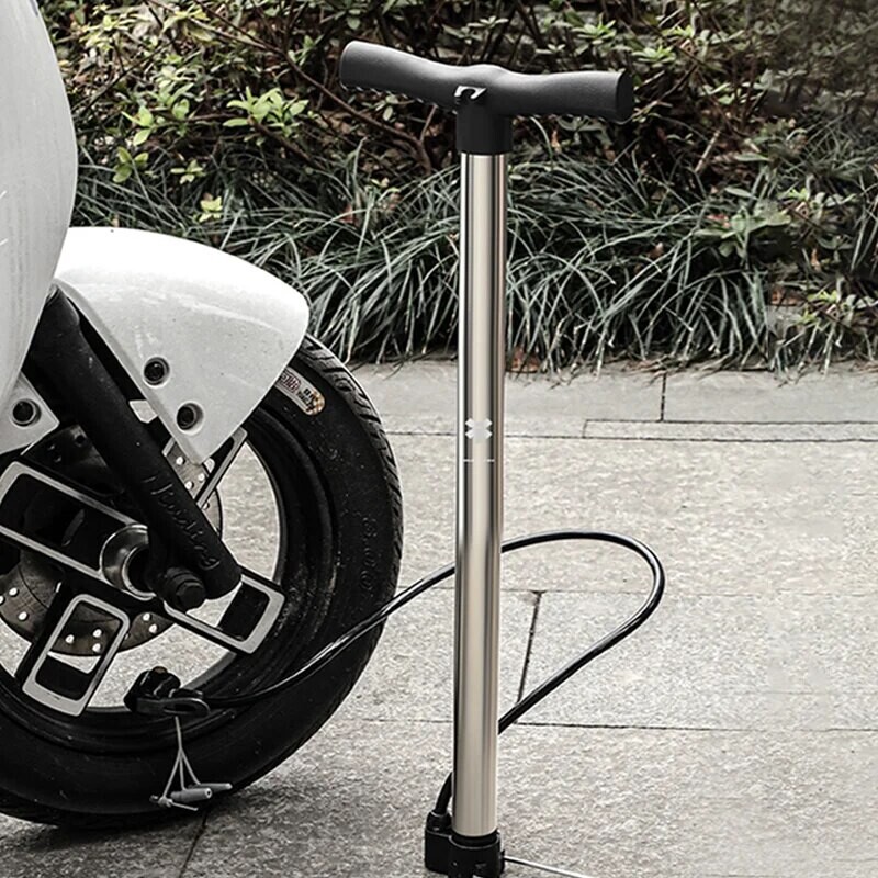 Xunting Bike Floor Pump MAX 130PSI jaudīgs un ergonomisks piepūšējs šosejas un MTB velosipēdiem - saderīgs ar Schrader un Presta Valve